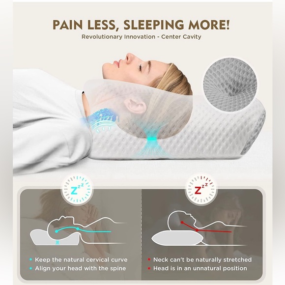 Osteo cervical memory foam pillow - Picture 2 of 12